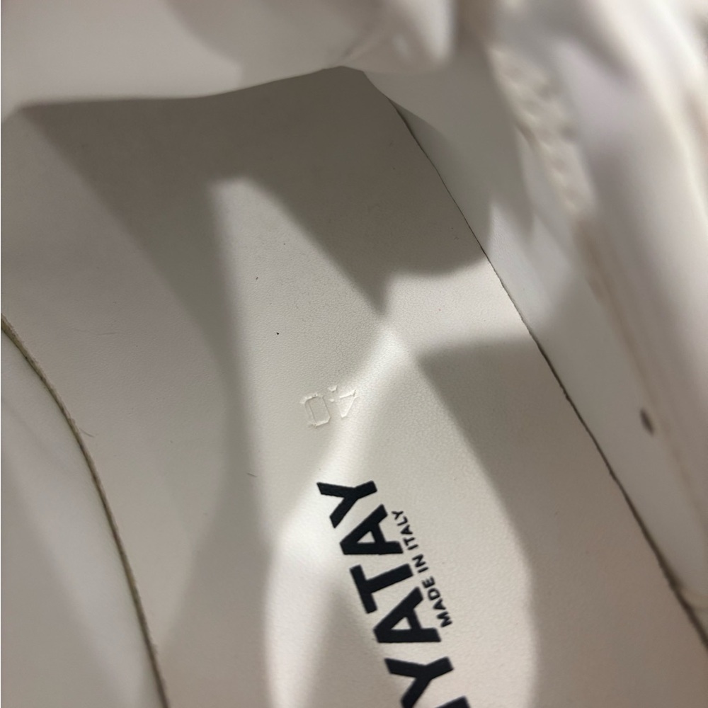 Golden Goose White and Glitter Silver Sneakers - Picture 8 of 8